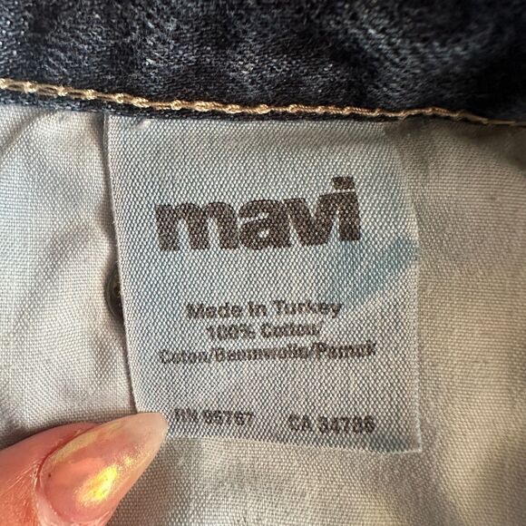 Mavi Men's Mark Jeans Straight Leg Stretch Dark Wash Blue Mid Rise Denim 38x32 - Picture 9 of 11